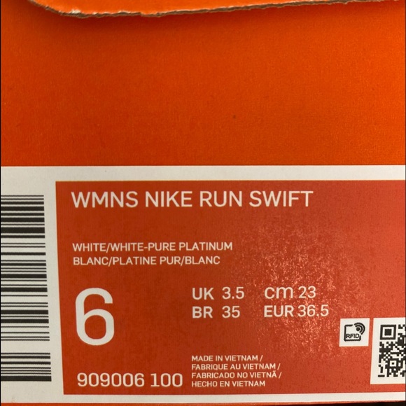 Nike Run Swift Pure Platinum White Canvas W - Picture 9 of 9